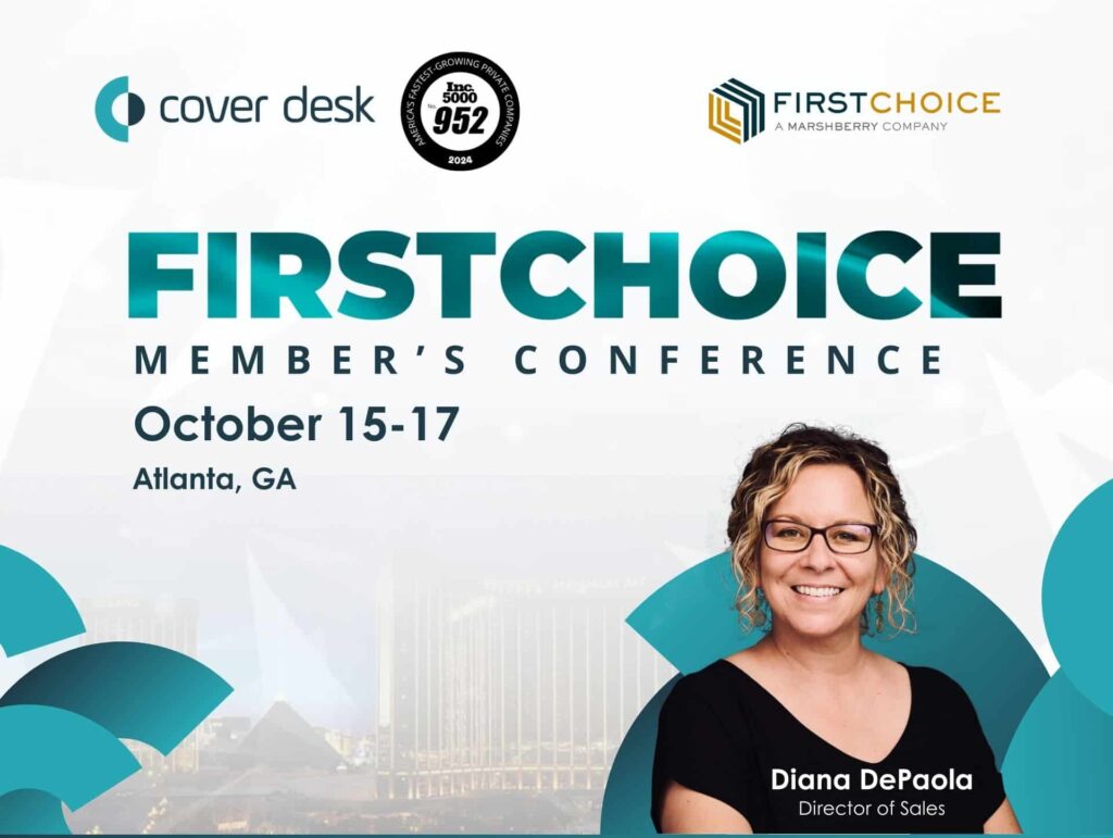 Cover Desk at First Choice Member's Conference 2024